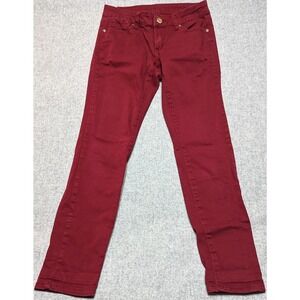 Buffalo David Bitton Jeans Red Cotton Denim Women's 26" Waist 27" Inseam